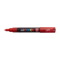 MARCADOR UNI-BALL POSCA PC-1M. PUNTA FINA 0,7MM ROJO -15-