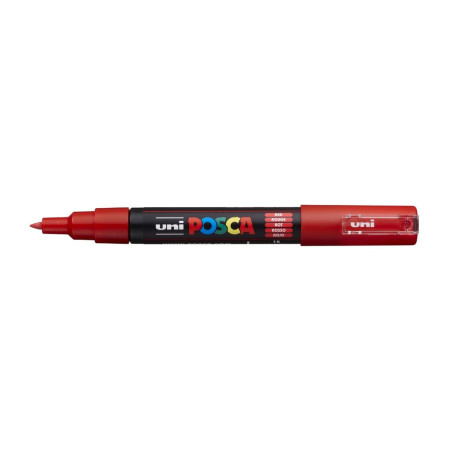 MARCADOR UNI-BALL POSCA PC-1M. PUNTA FINA 0,7MM ROJO -15-