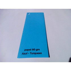 PAPEL REPRO 80G A-4 PAPERLINE AZUL TURQUESA (TURQUOISE) 500H