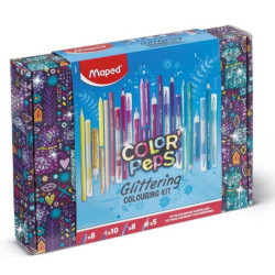 JUEGO MAPED COLOR PEPS GLITTERING COLOURING KIT 31 PZAS 984722