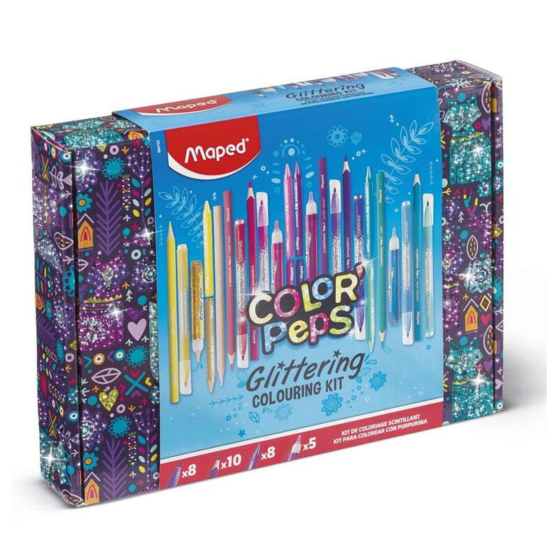 JUEGO MAPED COLOR PEPS GLITTERING COLOURING KIT 31 PZAS 984722