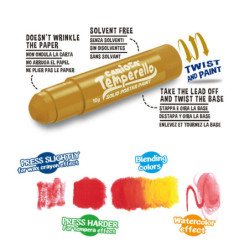 TEMPERA SOLIDA CARIOCA TEMPERELLO METALIZADO 6 COLORES UNIDAD 42674