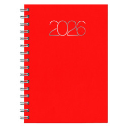 D08-DIETARIO BASE WIRE'O ITAL26 2026 PREMIUM ROJO-B31 D/P 14’5X20’5 CM ESPIRAL 0D0858B31