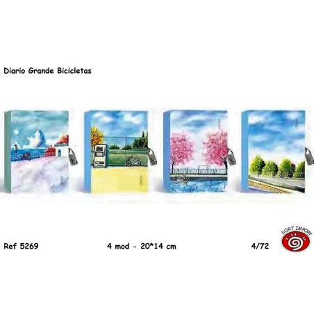 DIARIO SORT GRANDE CANDADO BICICLETAS 5269