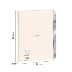 CUADERNO EUROPEAN MILAN A4 80 LISO 95G 430 SINCE 1918 BEIGE 57141E80BG