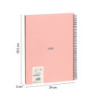 CUADERNO EUROPEAN MILAN A4 80 LISO 95G 430 SINCE 1918 ROSA 57141E80P