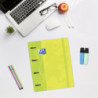 CARPEBLOC RINGBOOK A4 4A ENRI OXFORD SCHOOL TOUCH VERDE LIMA C/RECAMBIO 100H 5 COL 400136662