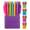 BOLIGRAFO MILAN P1 TOUCH CLIP COLORES FLUOR C/24U 176555124