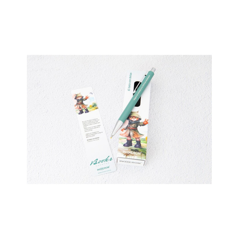 BOLIGRAFO INOXCROM SLIM CUENTOS GATO CON BOTAS 10152185