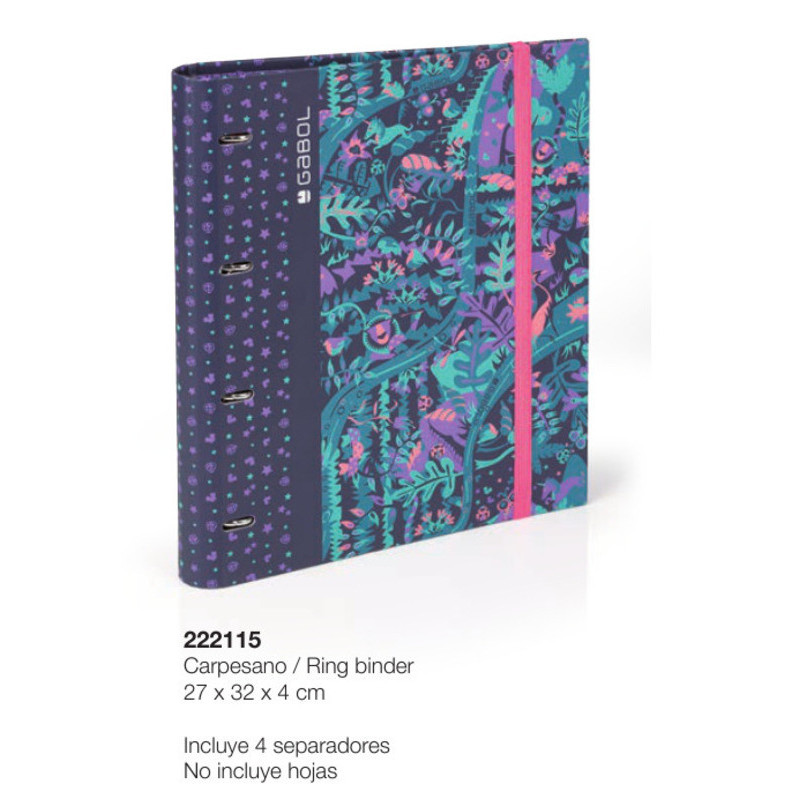 CARPEBLOC DEC RINGBOOK 4A GABOL18 SCHOOL FANCY A4 C/GOMA Y SEPARADORES 222115