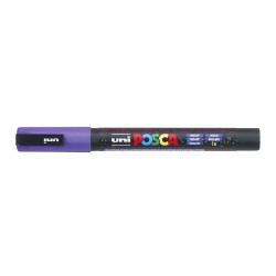 MARCADOR UNI-BALL POSCA PC-3ML PUNTA REDONDA 0,9-1,3MM PURPURINA VIOLETA -12-
