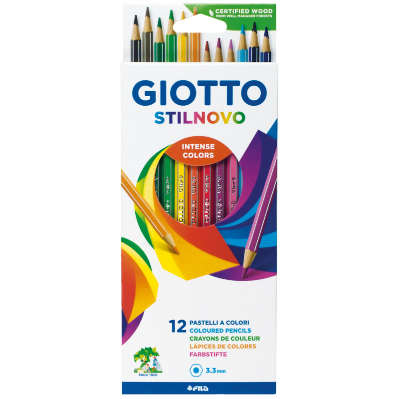 LAPICEROS COLOR STILNOVO 12U GIOTTO