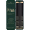 LAPIZ FABER-CASTELL PITT GRAFITO MATE  CAJA METAL 6 LAPICES GRADUADOS 2B -12B 115207