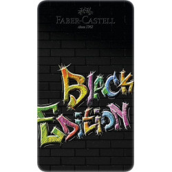 LAPIZ FABER-CASTEL BLACK EDITION 12 COLORES ESTUCHE METAL 116413