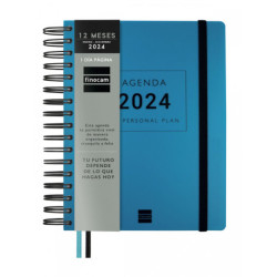 AGENDA ANUAL FINOCAM24 TEMPUS 1/4 1DP 2024 AZUL+ 4º 155*217 626301024