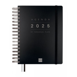 AGENDA ANUAL FINOCAM25 TEMPUS (210*150) 1/4 (155*217) 1DP 2025 NEGRO+ 626306025