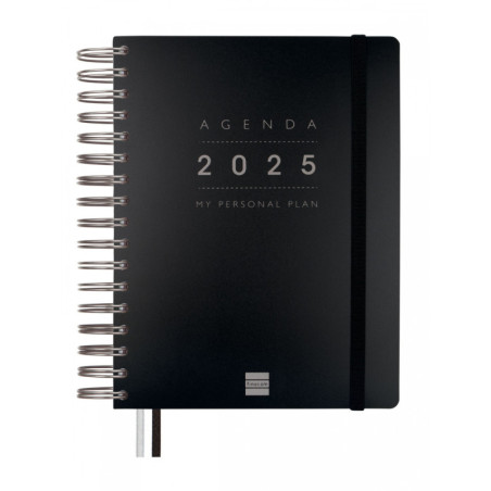 AGENDA ANUAL FINOCAM25 TEMPUS (210*150) 1/4 (155*217) 1DP 2025 NEGRO+ 626306025