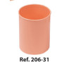 CUBILETE PLASTICO OPACO FAIBO NARANJA PASTEL 206-31