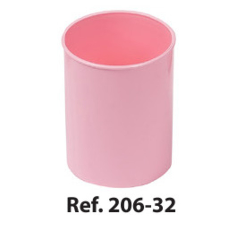 CUBILETE PLASTICO OPACO FAIBO ROSA PASTEL 206-32