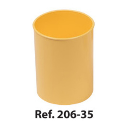 CUBILETE PLASTICO OPACO FAIBO AMARILLO PASTEL 206-35