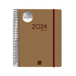 AGENDA ESCOLAR FINOCAM23  16 MESES IKON 1DP 23-24 MARRON INTL+ E10 - 155*212 626710224