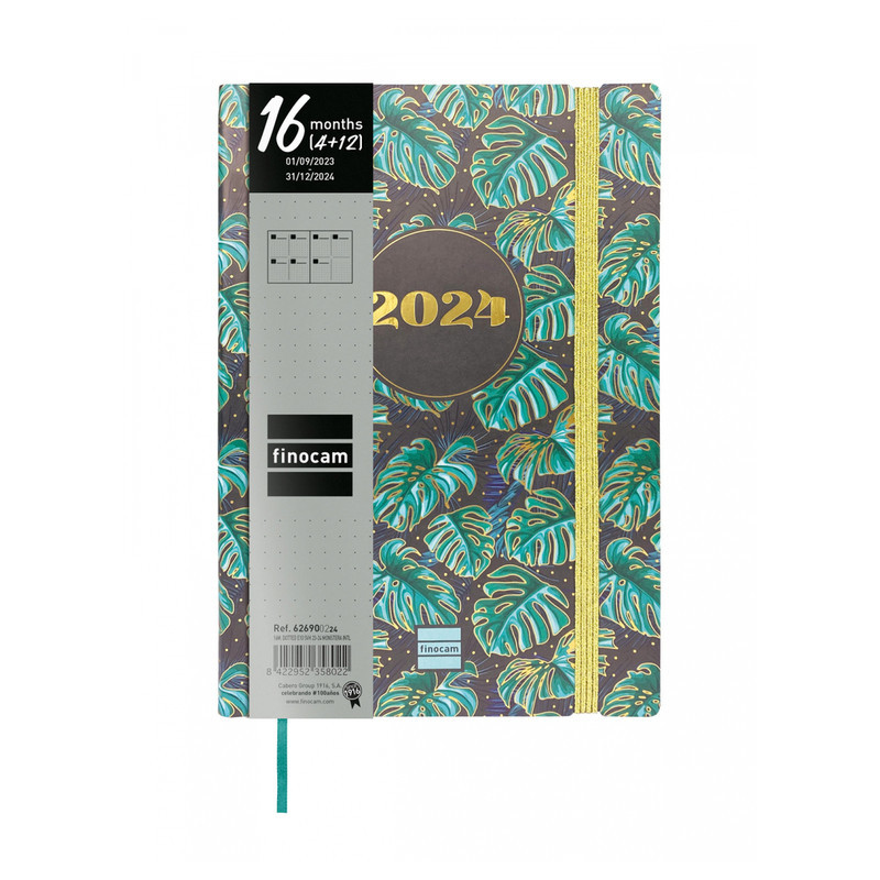 AGENDA ESCOLAR FINOCAM23  16 MESES DOTTED SVH 23-24 MONST.INTL+ Y10 - 140*204 626900224