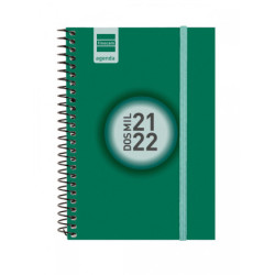AGENDA ESCOLAR FINOCAM21 ESPIR COLOR E8 SV 21-22 VERDE+ 630522022