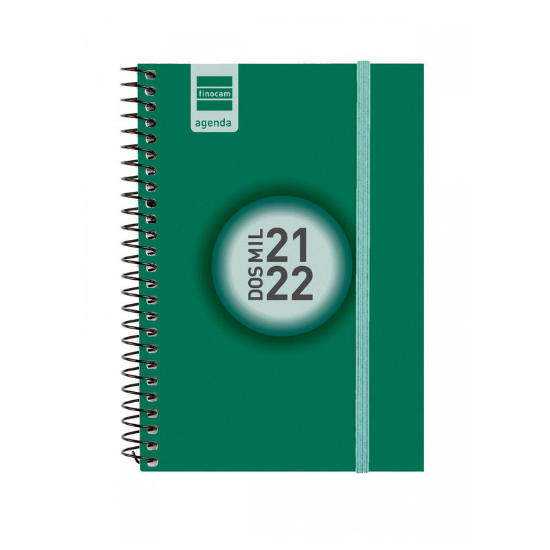 AGENDA ESCOLAR FINOCAM21 ESPIR COLOR E8 SV 21-22 VERDE+ 630522022