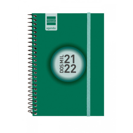 AGENDA ESCOLAR FINOCAM21 ESPIR COLOR E8 SV 21-22 VERDE+ 630522022