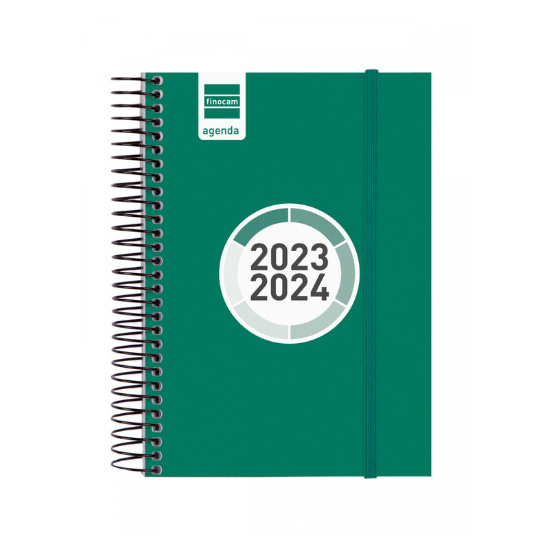 AGENDA ESCOLAR FINOCAM23  ESPIR COLOR 1DP 23-24 VERDE+ E8 - 120*171 630542024