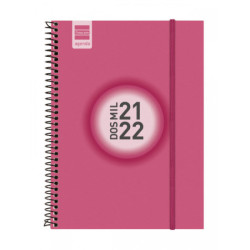 AGENDA ESCOLAR FINOCAM21 ESPIR COLOR E10 SV 21-22 ROSA+ 630564522