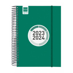 AGENDA ESCOLAR FINOCAM23  ESPIR COLOR 1DP 23-24 VERDE+ E10 - 155*212 630582024