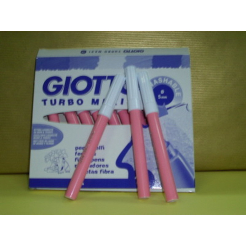 ROTULADOR GIOTTO TURBO MAXI FILA ROSA C/12U 456007