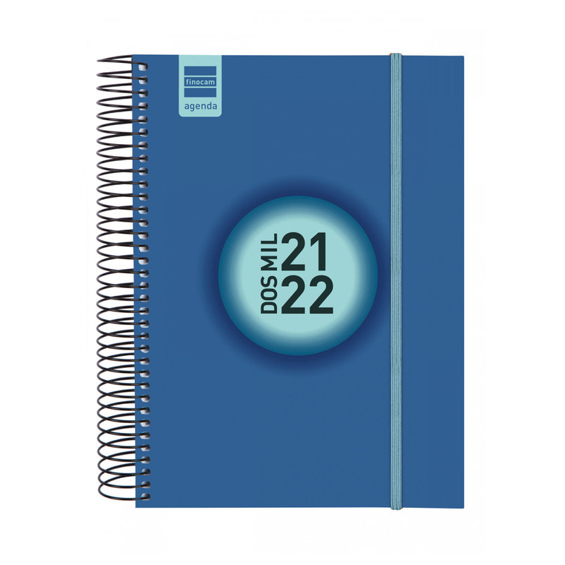 AGENDA ESCOLAR FINOCAM21 ESPIR LABEL E10 1DP21-22 AZUL COB.+ 633121522