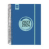 AGENDA ESCOLAR FINOCAM23  ESPIR LABEL 1DP23-24 AZUL COB.+ E10 - 155*212 633121524