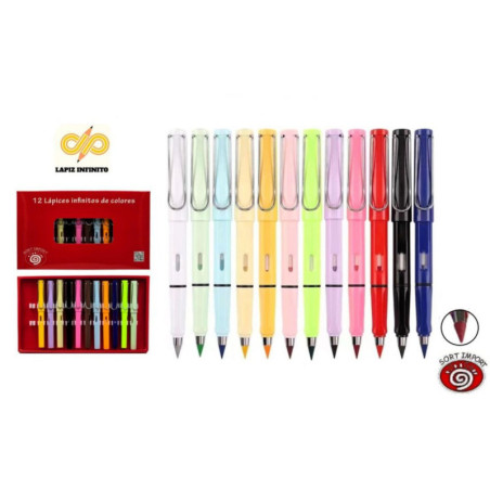 LAPIZ INFINITO SORT 12 COLORES ESTUCHE REF 6178