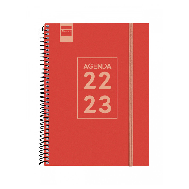 AGENDA ESPIRAL ESCOLAR FINOCAM22 SECUNDARIA ROJO 1/4 SVH 22-23+ 4º - 155X212 634204223