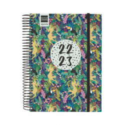 AGENDA ESPIRAL ESCOLAR FINOCAM22 SECUNDARIA PANTER 1/4 1DP 22-23+ 4º - 155X212 634243623