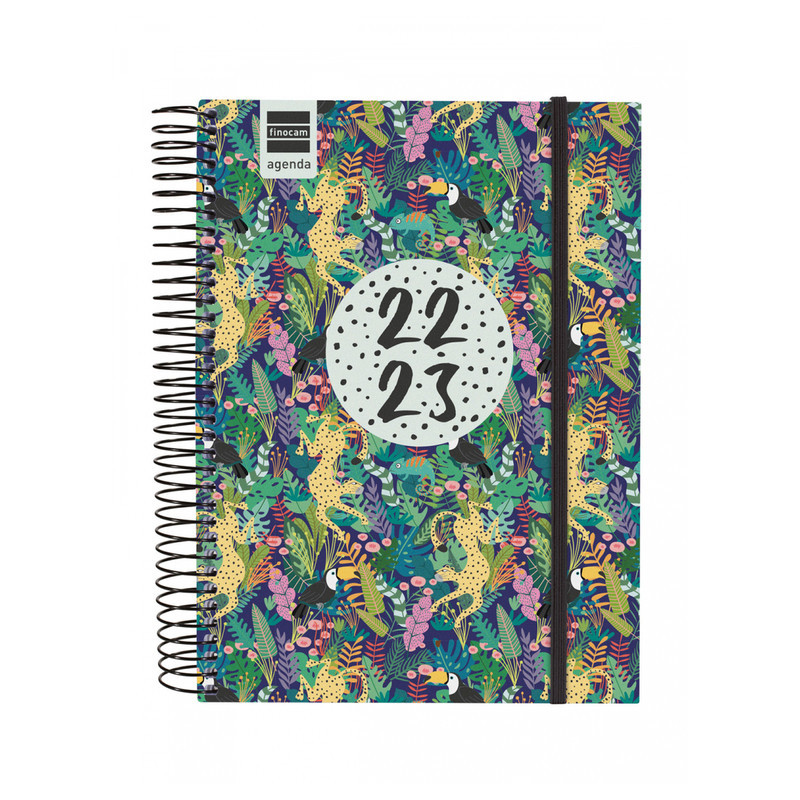 AGENDA ESPIRAL ESCOLAR FINOCAM22 SECUNDARIA PANTER 1/4 1DP 22-23+ 4º - 155X212 634243623