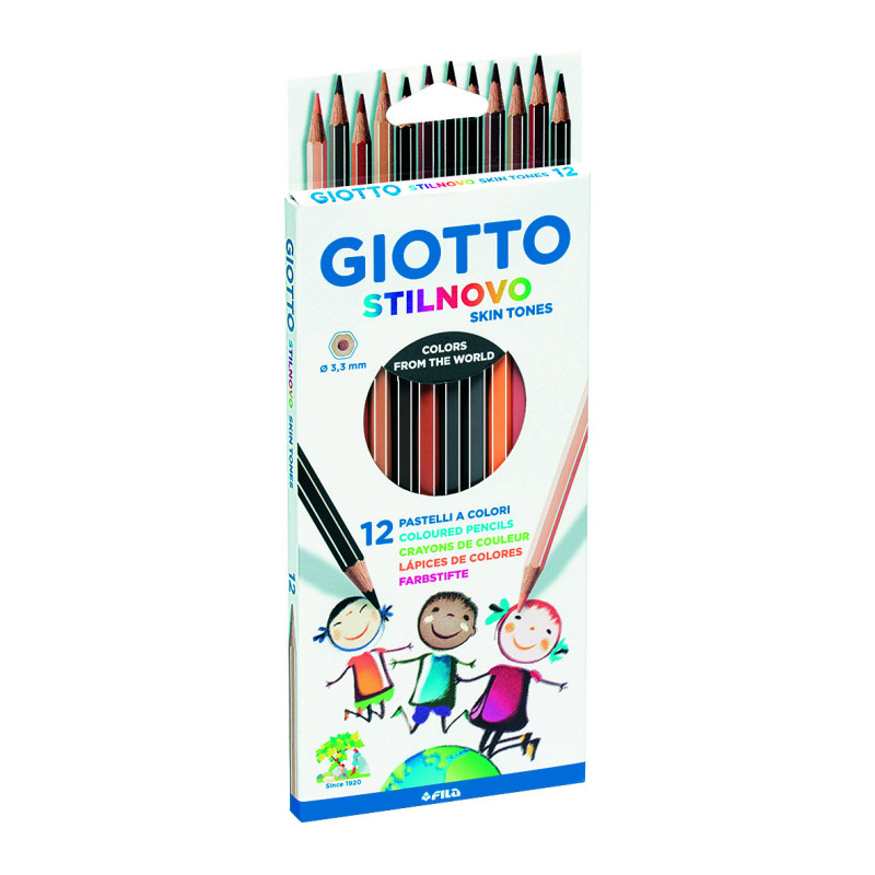 LAPICEROS COLOR GIOTTO STILNOVO SKIN TONES (COLOR PIEL)CJ.12UDS