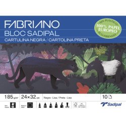 CUADERNO MANUALIDADES CARTULINA NEGRA - BLOC - 10 H. SADIPAL