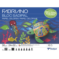 CUADERNO MANUALIDADES PAPEL TRANSPARENTE CELOFAN - BLOC - 10 H. SADIPAL