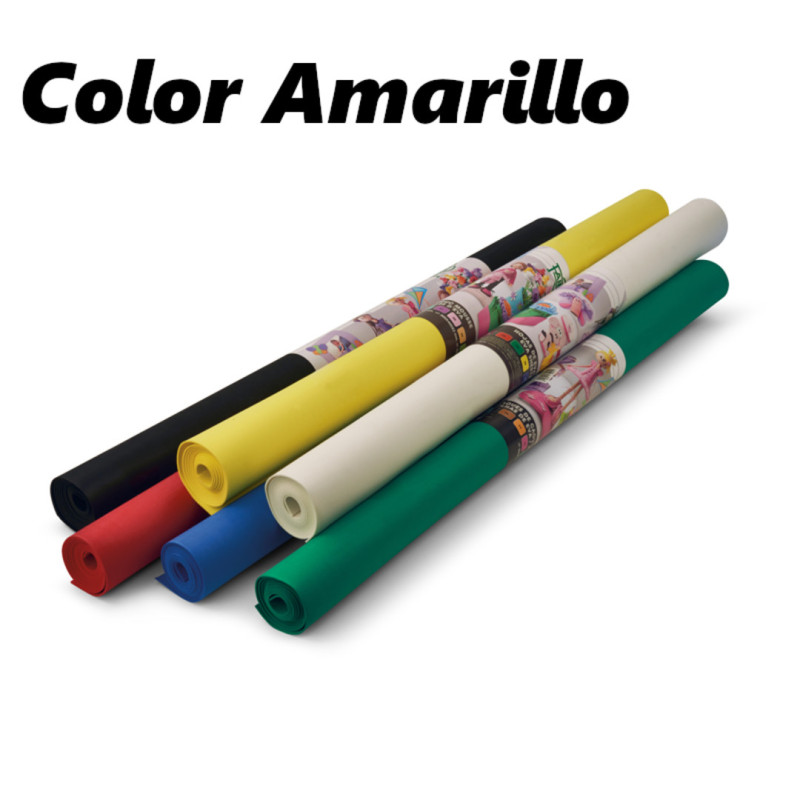 LAMINA EVA 2MM COLOR AMARILLO 200*100CM UNIDAD FAIBO REF 659-05