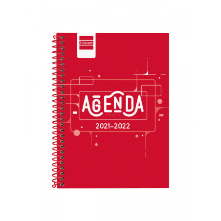 AGENDA ESCOLAR FINOCAM21 COOL 1/8 SV 21-22 ROJO+ 645000222