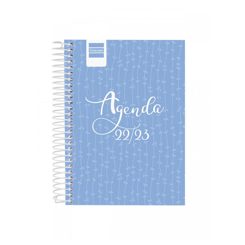 AGENDA ESPIRAL ESCOLAR FINOCAM22 COOL 1/8 1DP 22-23 AZUL+ 8º - 120X162 645020123