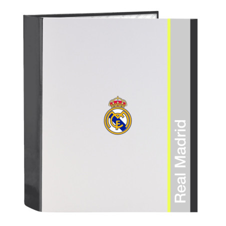 CARPETA F. 4 ANILLAS 35MM LOMO ANCHO REAL MADRID EQUIP. 25/26 SAFTA25 VAC 512554657 MEDIDAS: 33*27