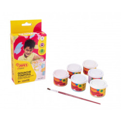 TEMPERA JOVI SURTIDA 6 COLORES PASTEL 35ML 507P