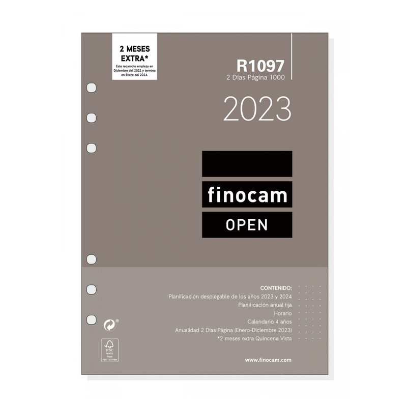 R1097 RECAMBIO AGENDA ANUAL.1000 2DP 2023+ 1000 - 155*215 711610023 FINOCAM23