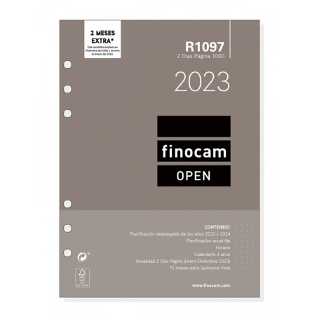 R1097 RECAMBIO AGENDA ANUAL.1000 2DP 2023+ 1000 - 155*215 711610023 FINOCAM23