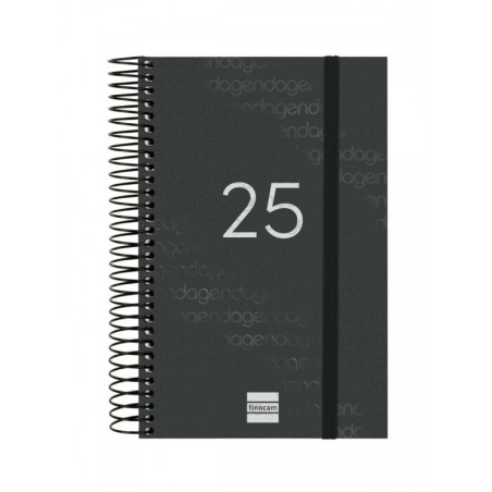 AGENDA ANUAL FINOCAM25 YEAR E5 (117*181) 1DP 2025 NEGRO+ 741096025